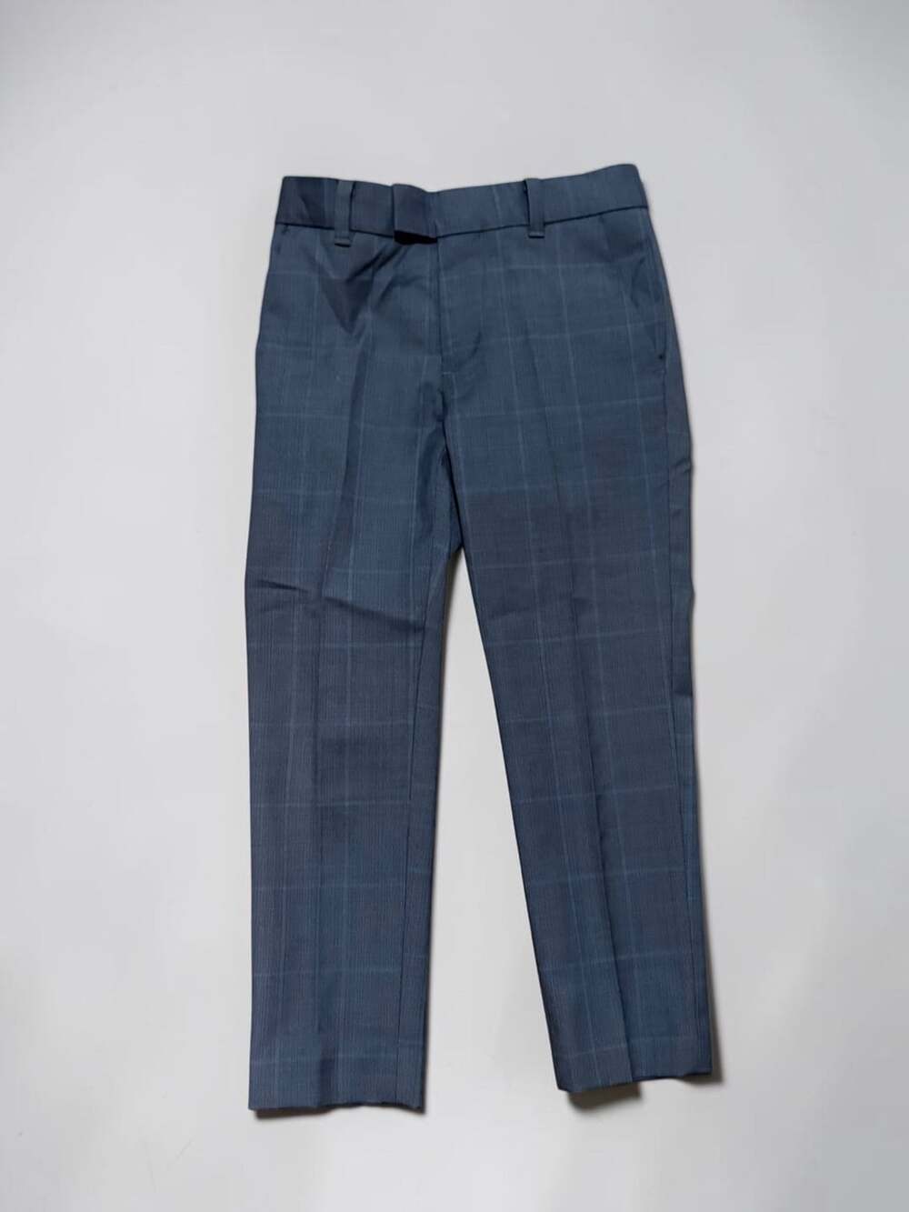 Class Club Stretch Modern Fit Blue Windowpane Dress Pants Size 5